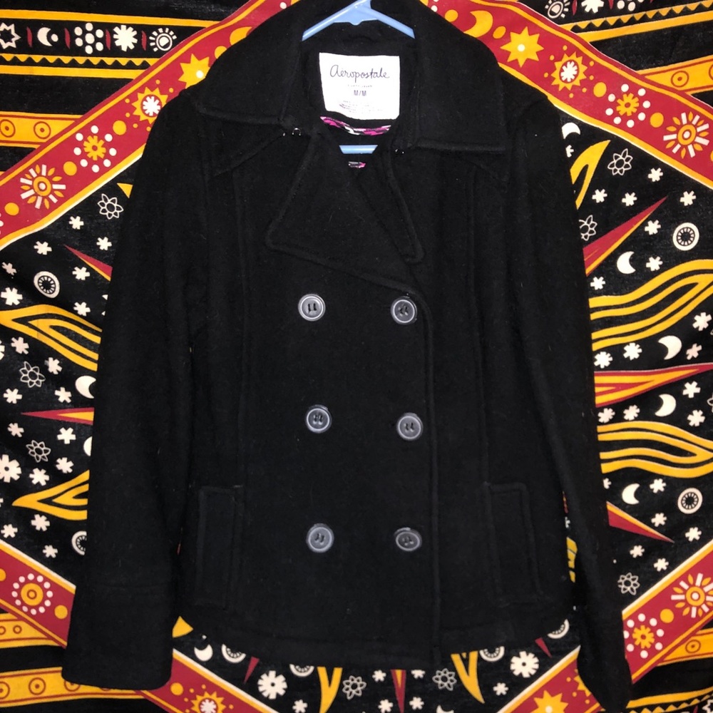 Black Aeropostale Pea Coat
